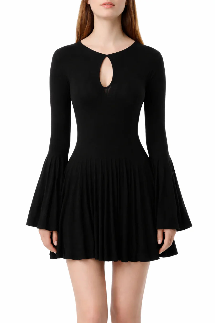 Abito Mini Noir Muse con Cut-Out a Goccia