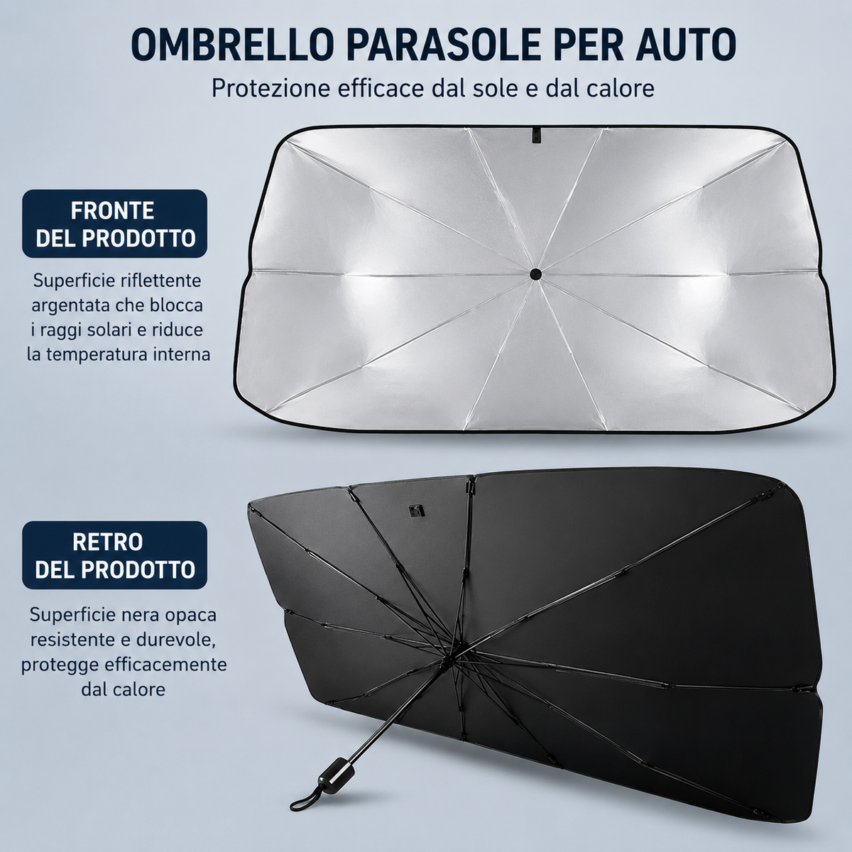 Parasole Auto Ombrello Anti-Caldo